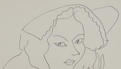 Henri MATISSE : Paysanne à la coiffe, Lithographie signée 2