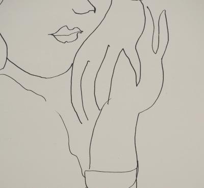 Henri MATISSE : Paysanne à la coiffe, Lithographie signée 2