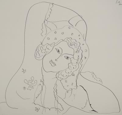 Henri MATISSE : Femme lascive, Lithographie signée 2
