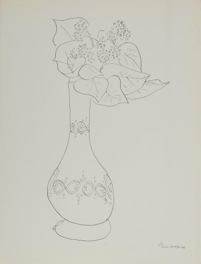 Henri MATISSE : Bouquet de gui en fleurs, Lithographie signée 2