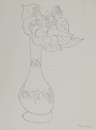 Henri MATISSE : Bouquet de gui en fleurs, Lithographie signée 2
