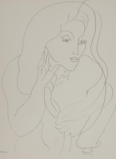 Henri MATISSE : Adieux à la fenêtre, Lithographie signée 2