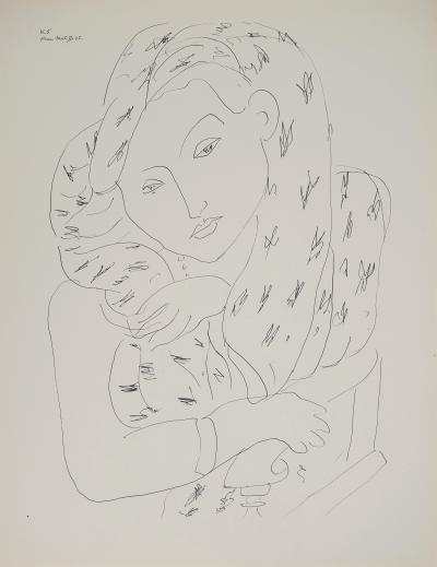 Henri MATISSE : Portrait au balcon, Lithographie signée 2