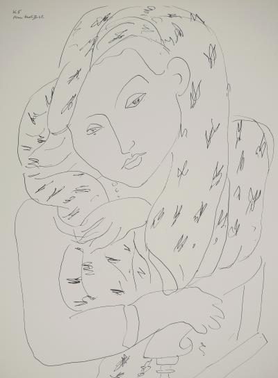 Henri MATISSE : Portrait au balcon, Lithographie signée 2