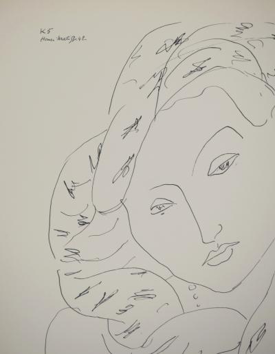 Henri MATISSE : Portrait au balcon, Lithographie signée 2