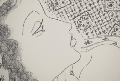 Henri MATISSE : Profil au turban, Lithographie signée 2