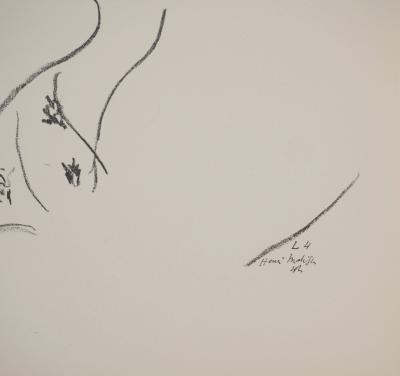 Henri MATISSE : Profil au turban, Lithographie signée 2