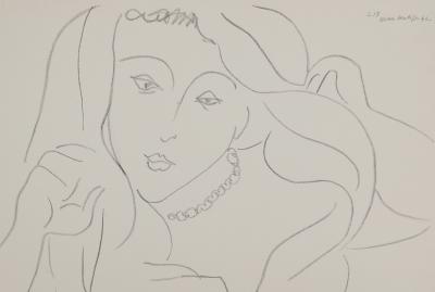 Henri MATISSE : Modèle aux cheveux longs, Lithographie signée 2