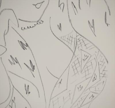 Henri MATISSE : Jeune femme au décolleté, Lithographie signée 2