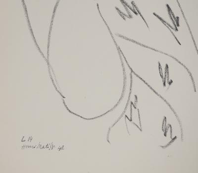 Henri MATISSE : Jeune femme au décolleté, Lithographie signée 2