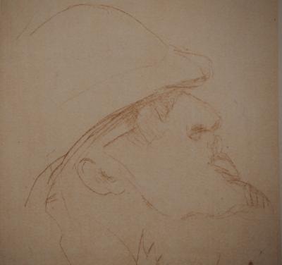 Henri de TOULOUSE LAUTREC : L’explorateur à l’éléphant, Gravure originale 2