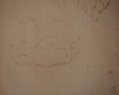 Henri de TOULOUSE LAUTREC : L’explorateur à l’éléphant, Gravure originale 2