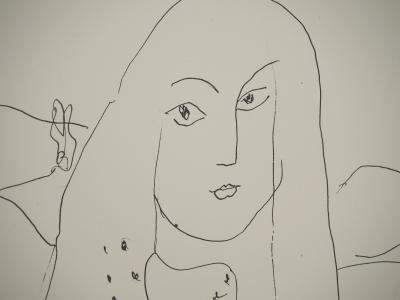 Henri MATISSE : La femme au collier de perles, Lithographie signée 2