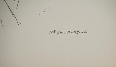 Henri MATISSE : Nu aux perles et au voile, Lithographie signée 2
