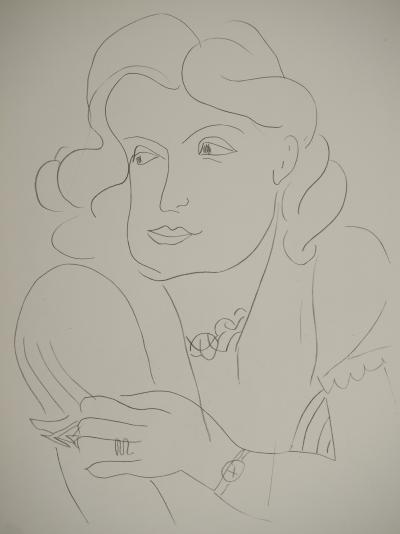 Henri MATISSE : La femme pensante, Lithographie signée 2
