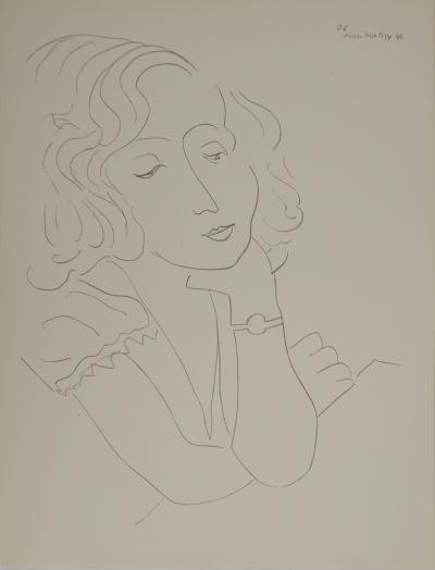 Henri MATISSE : La patience féminine, Lithographie signée 2