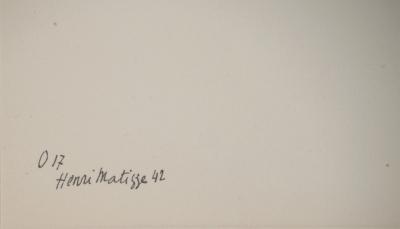 Henri MATISSE : Profil féminin souriant, Lithographie signée 2