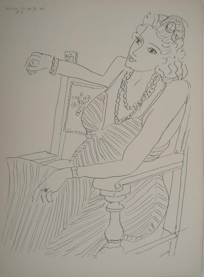 Henri MATISSE : Femme attentive, Lithographie signée 2