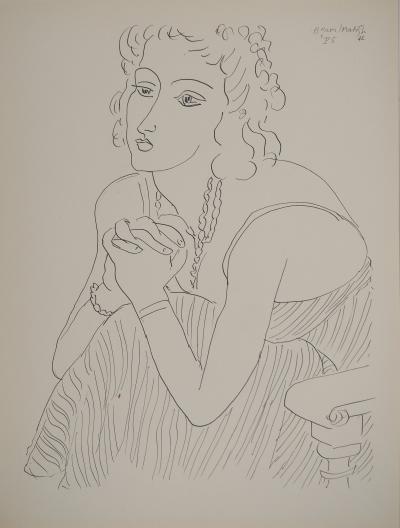 Henri MATISSE : La muse suppliant, Lithographie signée 2