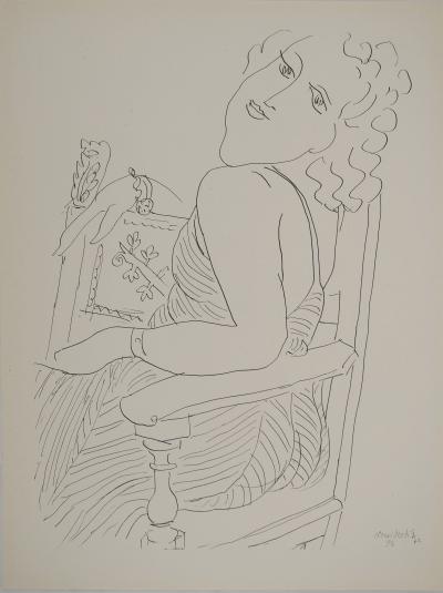 Henri MATISSE : Le portrait au fauteuil, Lithographie signée 2