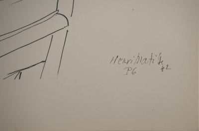 Henri MATISSE : Le portrait au fauteuil, Lithographie signée 2