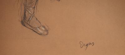 Edgar DEGAS : Etude de danseuse, Lithographie et pochoir signée 2