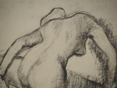 Edgar DEGAS : Femme sortant du bain, Lithographie et pochoir signée 2