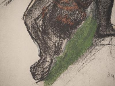 Edgar DEGAS : Etude d’une ballerine nue, Lithographie et pochoir signée 2