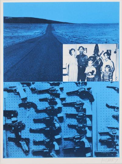 Jacques MONORY : Les pistolets, Sérigraphie originale signée 2