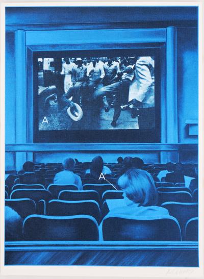 Jacques MONORY : Cinéma à Hollywood, Sérigraphie originale signée 2