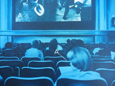 Jacques MONORY : Cinéma à Hollywood, Sérigraphie originale signée 2
