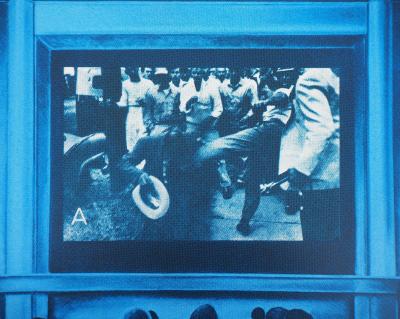 Jacques MONORY : Cinéma à Hollywood, Sérigraphie originale signée 2