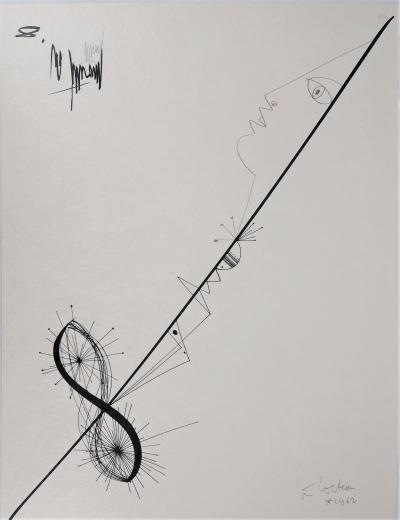 Raymond MORETTI et Jean COCTEAU : Les amoureux, Lithographie originale signée 2