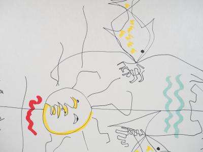 Raymond MORETTI et Jean COCTEAU : Journée d’été, Lithographie originale signée 2