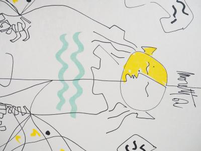 Raymond MORETTI et Jean COCTEAU : Journée d’été, Lithographie originale signée 2