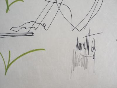 Raymond MORETTI et Jean COCTEAU : Rencontre amoureuse, Lithographie originale signée 2