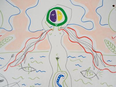 Raymond MORETTI and Jean COCTEAU: The birth of Venus, original signed lithograph 2