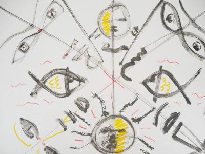 Raymond MORETTI et Jean COCTEAU : L’évolution, Lithographie originale signée 2