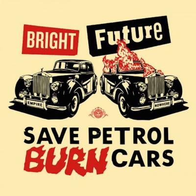 Shepard FAIREY (Obey) & Jamie Reid - Bright Future (rouge, noir), 2012 - sérigraphie signée et numérotée à la main 2