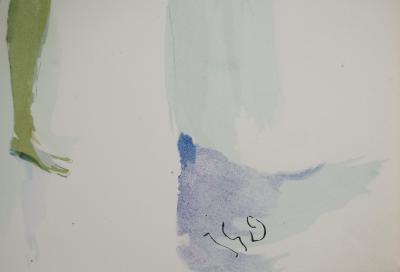 Jean-Gabriel DOMERGUE : Femme nue, Lithographie et pochoir signée 2