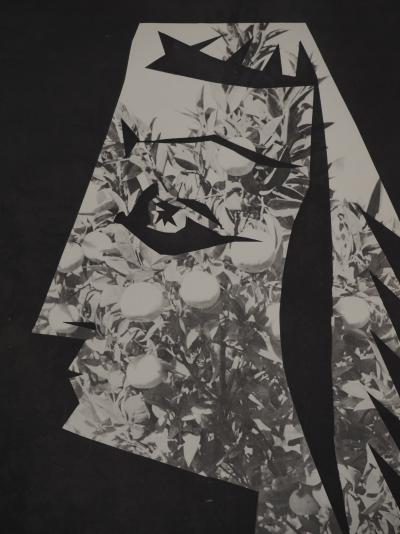 Pablo PICASSO : Diurnes, Jacqueline aux fruits, Phototypie originale 2