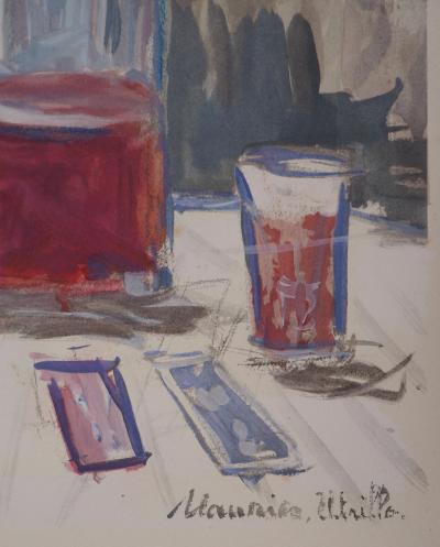 Maurice UTRILLO: The wine of July 14, Original signed engraving 2