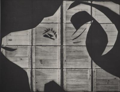 Pablo PICASSO : Diurnes, La chèvre à la caisse d’emballage, Phototypie originale 2