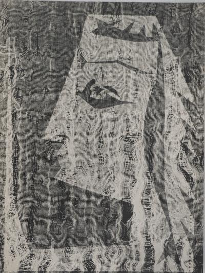 Pablo PICASSO : Diurnes, Jacqueline à l’étamine, Phototypie originale 2