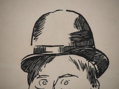 Maurice DE VLAMINCK : Rive gauche, Autoportrait de 1908, Gravure originale 2