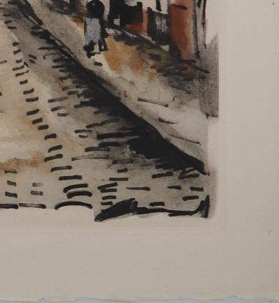 Maurice DE VLAMINCK : Rive gauche, Prolétariat, Gravure originale, signée 2