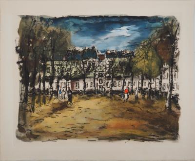 Maurice DE VLAMINCK : Rive gauche, A Grenelle, Gravure originale, signée 2