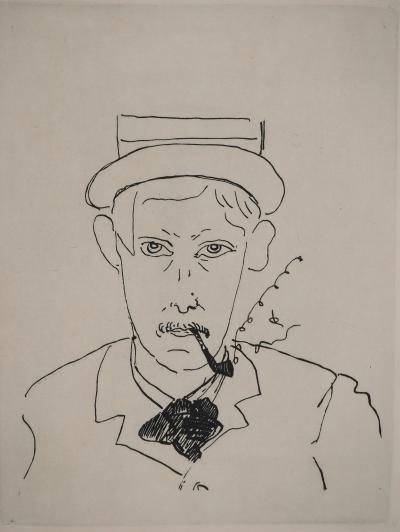 Maurice DE VLAMINCK: Left Bank, Derain, Original engraving 2