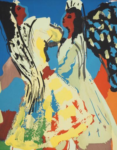 Pierre AMBROGIANI : Les andalouses, Lithographie originale signée 2