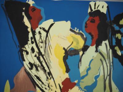 Pierre AMBROGIANI : Les andalouses, Lithographie originale signée 2